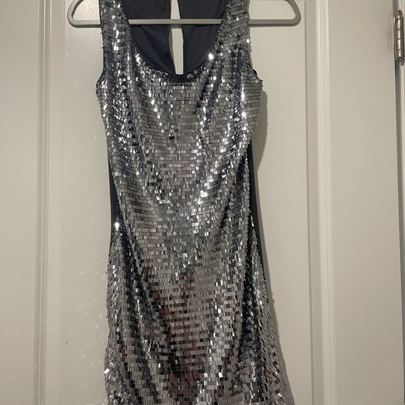 Profile By Gottex Dresses & Skirts - Profile By Gottex Shimmering Silver Backless Dress